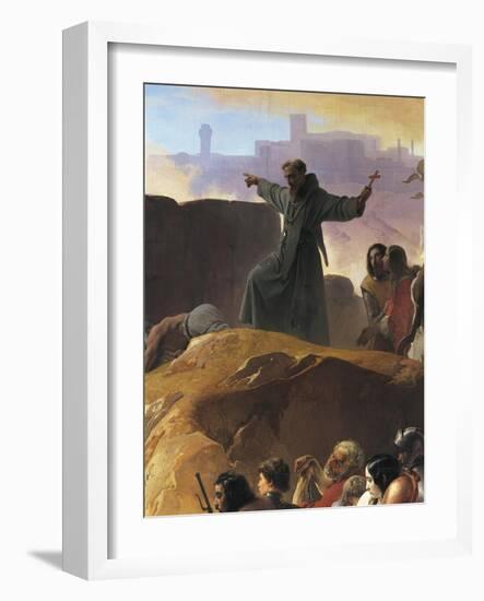 The Thirst Suffered by the First Crusaders in Jerusalem, Detail, 1836-1850-Francesco Hayez-Framed Giclee Print