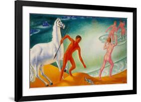 The Thirsty Warrior, 1915-Kosjma Ssergej Petroff-Wodkin-Framed Giclee Print