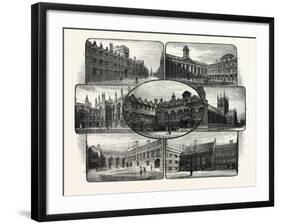 The Thirteenth and Fourteenth Century Colleges of Oxford University-null-Framed Giclee Print