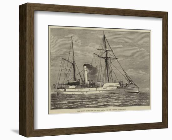 The Thirty-Eight Ton Gun-Boat Delta, for the Chinese Government-null-Framed Giclee Print