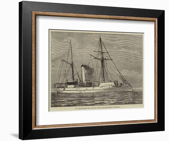 The Thirty-Eight Ton Gun-Boat Delta, for the Chinese Government-null-Framed Giclee Print