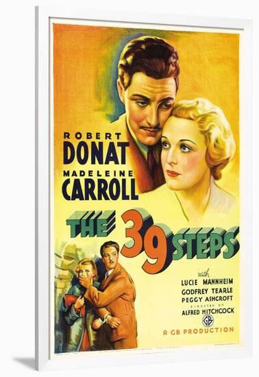 The Thirty-nine Steps, 1935, "The 39 Steps" Directed by Alfred Hitchcock-null-Framed Giclee Print