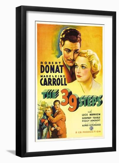 The Thirty-nine Steps, 1935, "The 39 Steps" Directed by Alfred Hitchcock-null-Framed Giclee Print