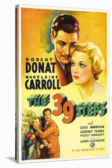 The Thirty-nine Steps, 1935, "The 39 Steps" Directed by Alfred Hitchcock-null-Stretched Canvas