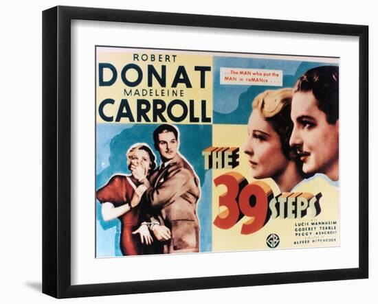 The Thirty-nine Steps, 1935, "The 39 Steps" Directed by Alfred Hitchcock-null-Framed Giclee Print