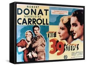 The Thirty-nine Steps, 1935, "The 39 Steps" Directed by Alfred Hitchcock-null-Framed Stretched Canvas