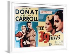 The Thirty-nine Steps, 1935, "The 39 Steps" Directed by Alfred Hitchcock-null-Framed Giclee Print