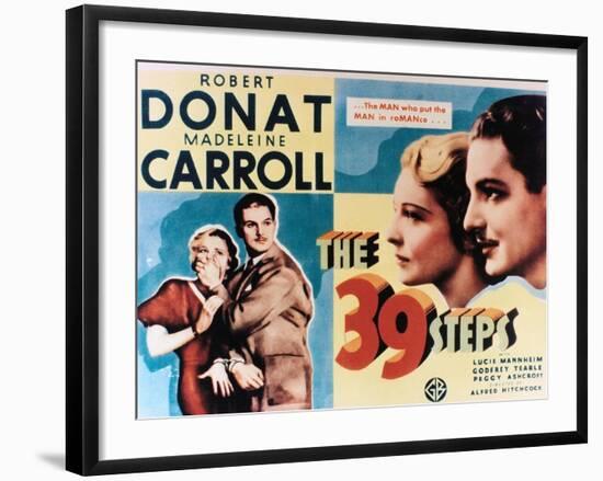 The Thirty-nine Steps, 1935, "The 39 Steps" Directed by Alfred Hitchcock-null-Framed Giclee Print