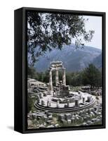 The Tholos, Delphi, Unesco World Heritage Site, Greece-Christina Gascoigne-Framed Stretched Canvas