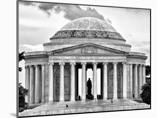 The Thomas Jefferson Memorial, Washington D.C, District of Columbia, Black and White Photography-Philippe Hugonnard-Mounted Premium Photographic Print