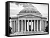The Thomas Jefferson Memorial, Washington D.C, District of Columbia, Black and White Photography-Philippe Hugonnard-Framed Stretched Canvas