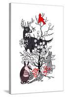 The Thornbush Christmas Tree - Jack & Jill-null-Stretched Canvas