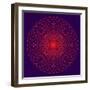 The Thousand Petal Lotus; an Important Sacred Symbol in the Buddhism and Hinduism. Purple.-imagewriter-Framed Art Print