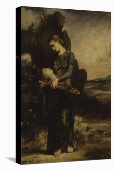 The Thracian Girl Carrying the Head of Orpheus, c.1865-Gustave Moreau-Stretched Canvas