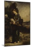 The Thracian Girl Carrying the Head of Orpheus, c.1865-Gustave Moreau-Mounted Giclee Print