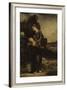 The Thracian Girl Carrying the Head of Orpheus, c.1865-Gustave Moreau-Framed Giclee Print
