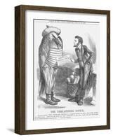 The Threatening Note, 1865-John Tenniel-Framed Giclee Print