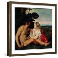 The Three Ages (Detail)-Titian (Tiziano Vecelli)-Framed Giclee Print