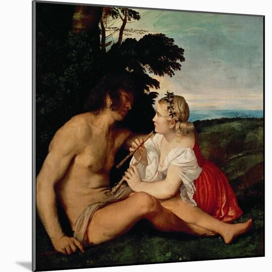 The Three Ages (Detail)-Titian (Tiziano Vecelli)-Mounted Giclee Print