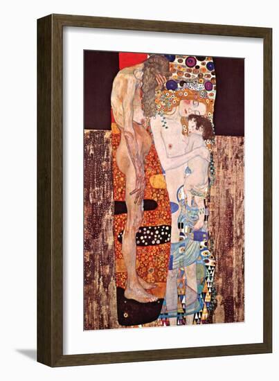 The Three Ages of a Woman-Gustav Klimt-Framed Art Print