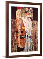 The Three Ages of a Woman-Gustav Klimt-Framed Art Print