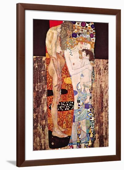 The Three Ages of a Woman-Gustav Klimt-Framed Art Print