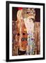 The Three Ages of a Woman-Gustav Klimt-Framed Art Print