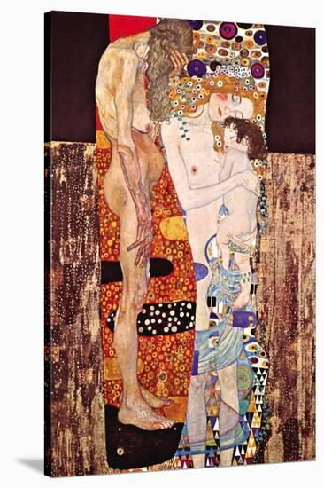 The Three Ages of a Woman-Gustav Klimt-Stretched Canvas