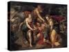 The Three Ages of Man, Allegory, Late 16th Century-Jacob de Backer-Stretched Canvas