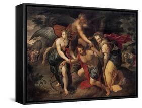 The Three Ages of Man, Allegory, Late 16th Century-Jacob de Backer-Framed Stretched Canvas