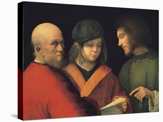 The Three Ages of Man (Reading a Son), C. 1501-Giorgione-Stretched Canvas