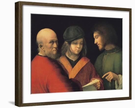 The Three Ages of Man (Reading a Son), C. 1501-Giorgione-Framed Giclee Print