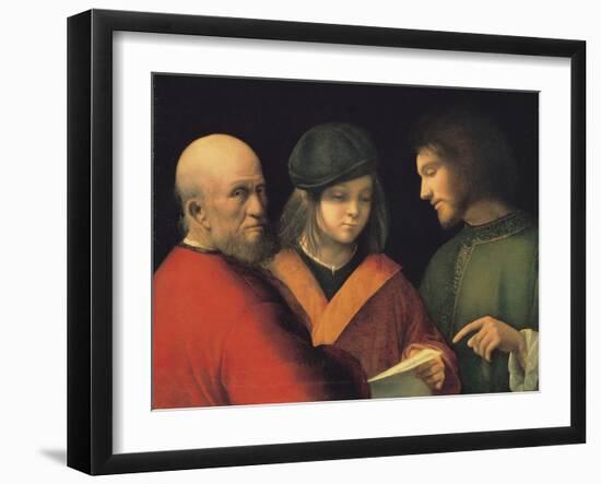 The Three Ages of Man (Reading a Son), C. 1501-Giorgione-Framed Giclee Print