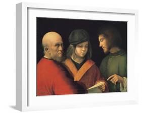 The Three Ages of Man (Reading a Son), C. 1501-Giorgione-Framed Giclee Print