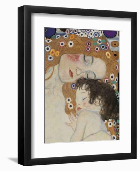 The Three Ages of Woman Detail-Gustav Klimt-Framed Art Print