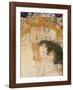 The Three Ages of Woman (detail)-Gustav Klimt-Framed Art Print