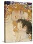 The Three Ages of Woman (detail)-Gustav Klimt-Stretched Canvas