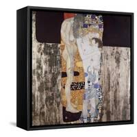 The Three Ages of Woman-Gustav Klimt-Framed Stretched Canvas