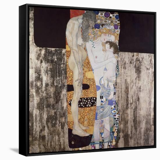 The Three Ages of Woman-Gustav Klimt-Framed Stretched Canvas