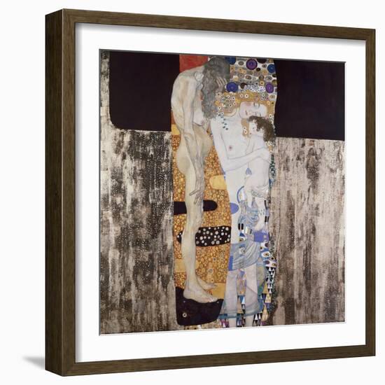 The Three Ages of Woman-Gustav Klimt-Framed Premium Giclee Print