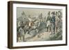 The Three Allied Rulers at the Battle of Leipzig in 1813-Carl Rohling-Framed Giclee Print