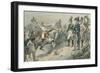 The Three Allied Rulers at the Battle of Leipzig in 1813-Carl Rohling-Framed Giclee Print