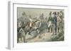 The Three Allied Rulers at the Battle of Leipzig in 1813-Carl Rohling-Framed Giclee Print