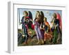 The Three Archangels and Tobias-Francesco Botticini-Framed Giclee Print