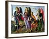 The Three Archangels and Tobias-Francesco Botticini-Framed Giclee Print