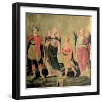 The Three Archangels and Tobias-Domenico di Michelino-Framed Giclee Print