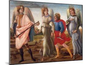 The Three Archangels and Tobias-Filippino Lippi-Mounted Giclee Print