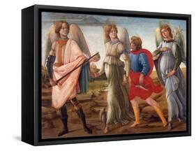 The Three Archangels and Tobias-Filippino Lippi-Framed Stretched Canvas