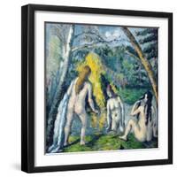 The Three Bathers, circa 1879-82-Paul Cézanne-Framed Giclee Print