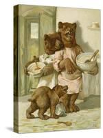 The Three Bears-John Lawson-Stretched Canvas